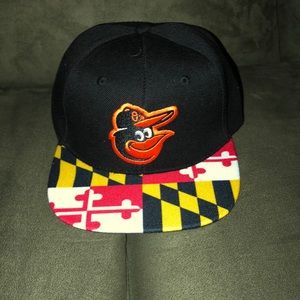 Orioles hat with MD flag brim